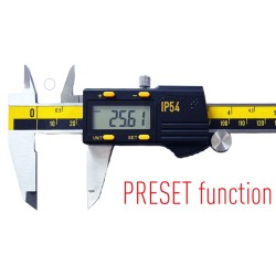 PRESET digital caliper IP54