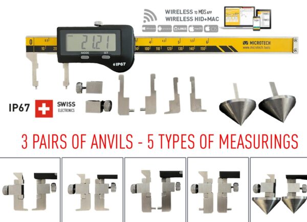 Universal Wireless caliper IP67