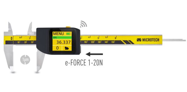 Micron computerized e-Force caliper Industry 4.0